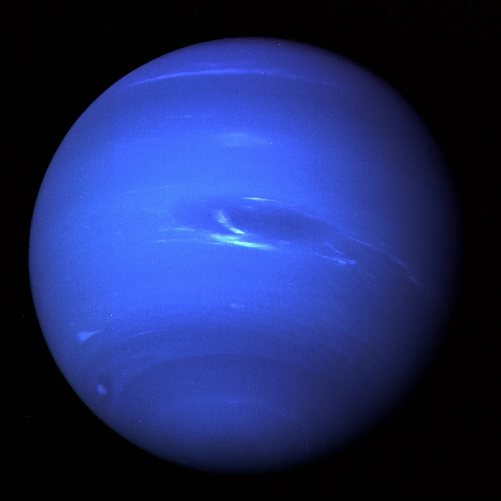 Imagen del planeta del Sistema Solar Neptuno.