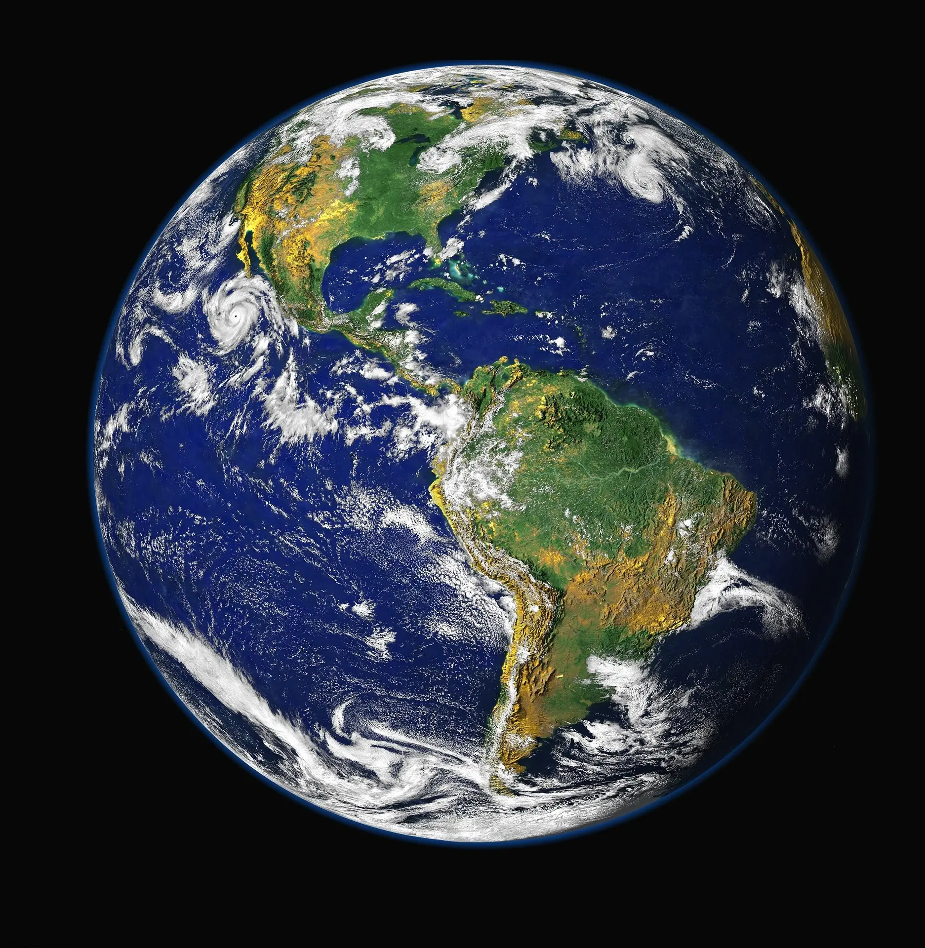 Imagen del planeta del Sistema Solar Tierra.