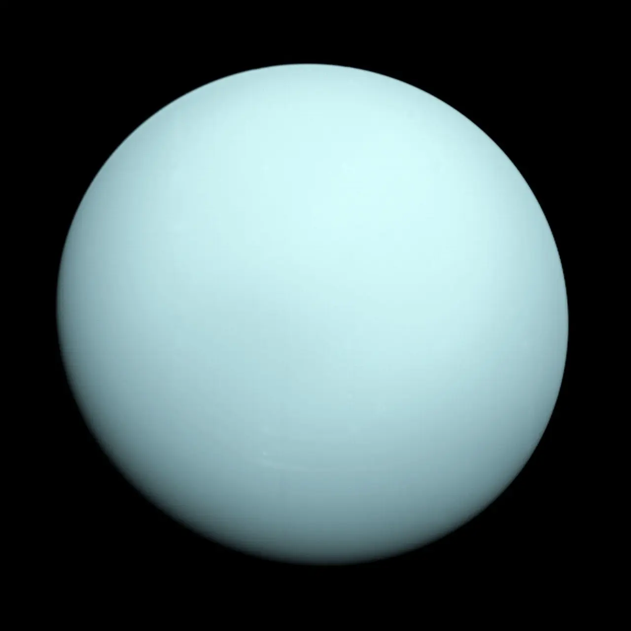 Imagen del planeta del Sistema Solar Urano.