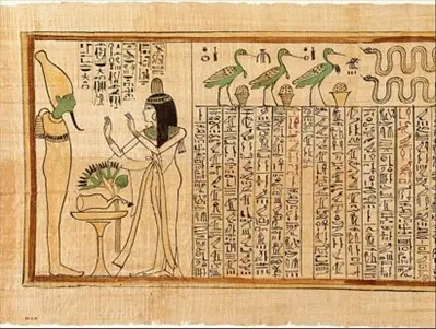 Papiro egipcio..