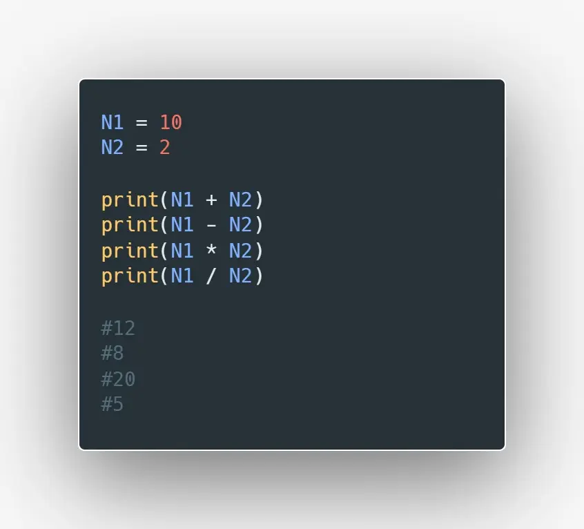Fragmento de código en Python.
